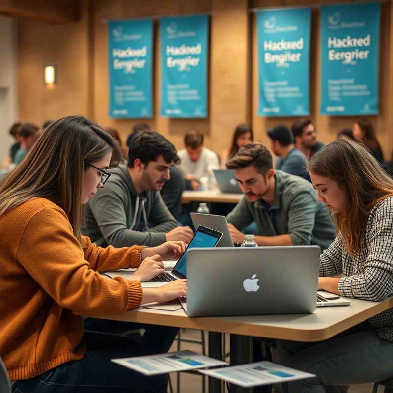 Студенты Uzgencore на хакатоне